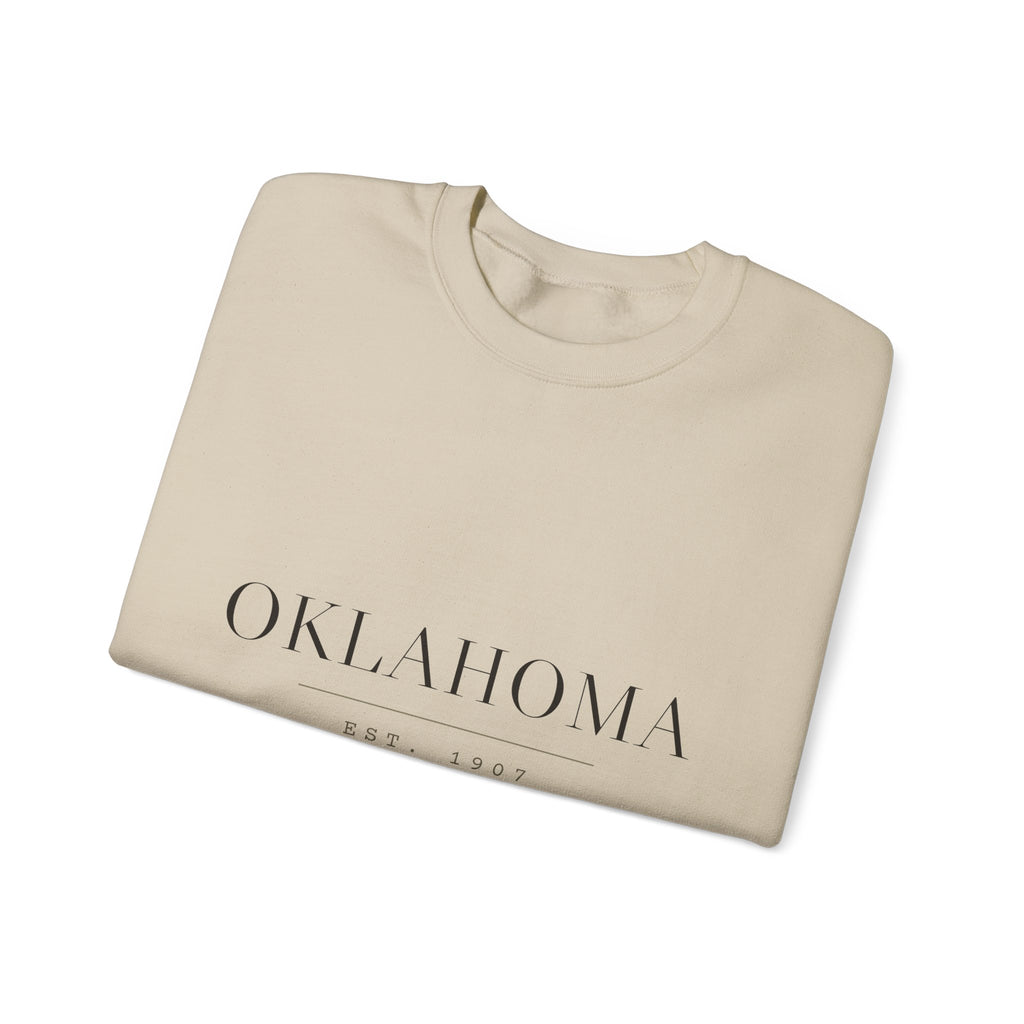 Oklahoma — Freedom Beagle State Series Crewneck (Sand)