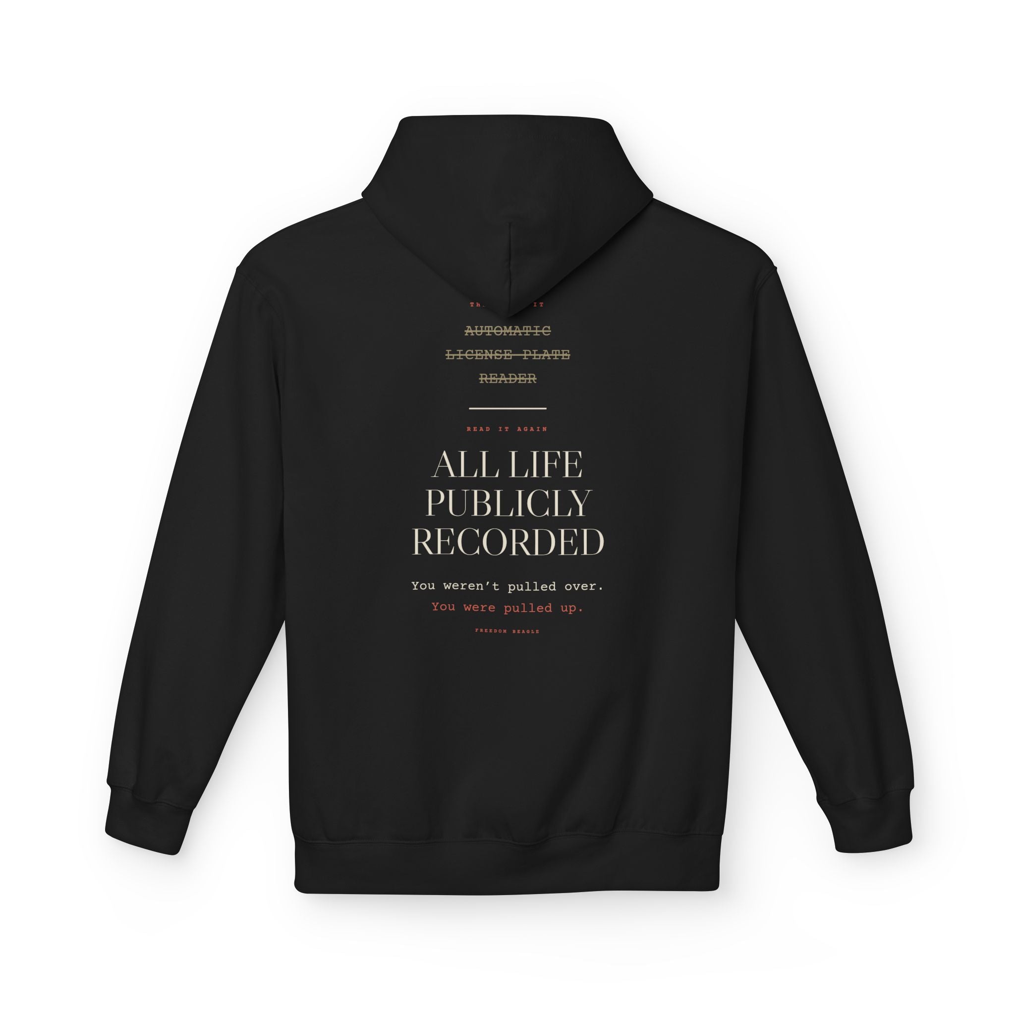 Read It Again — ALPR Hoodie (Black)