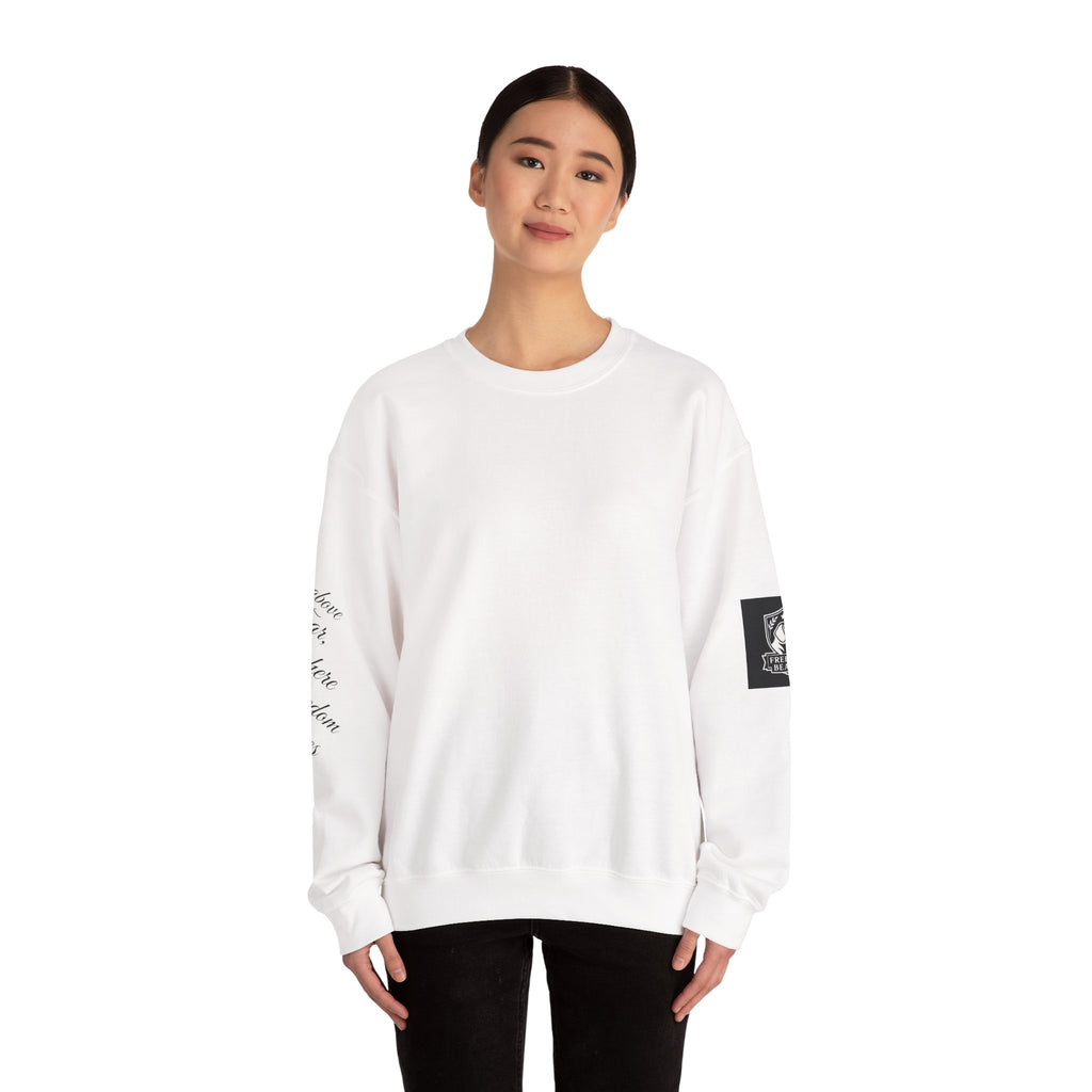 Crewneck Sweatshirt - Rise Above Fear Freedom Beagles on Eagles Design