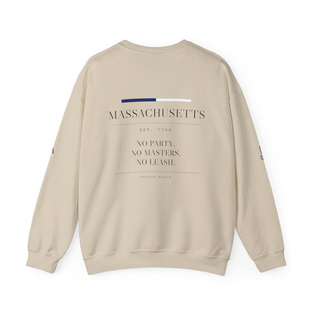 Massachusetts — Freedom Beagle State Series Crewneck (Sand)