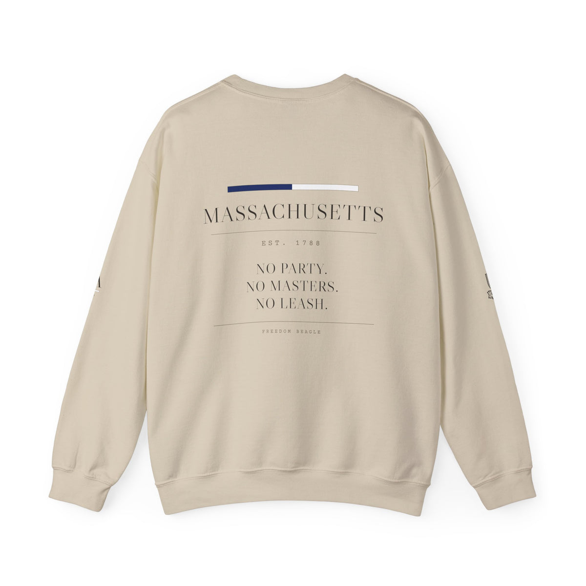 Massachusetts — Freedom Beagle State Series Crewneck (Sand)