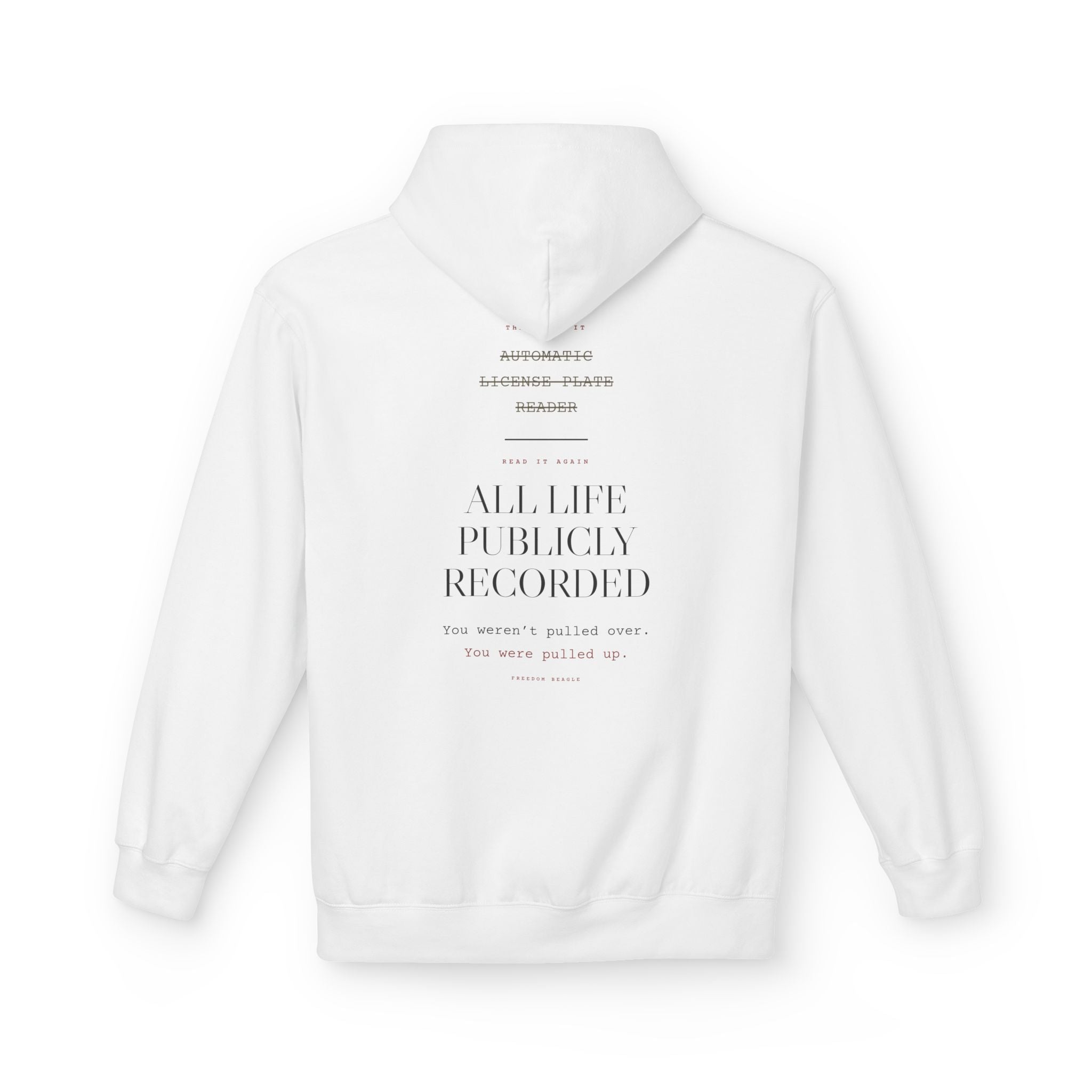 Read It Again — ALPR Hoodie (Cement)