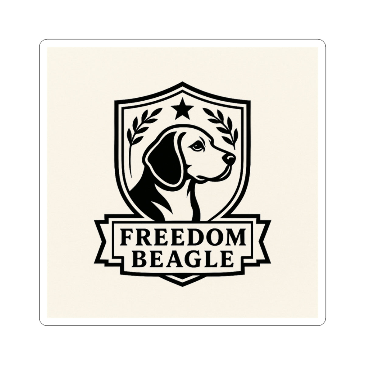 Beagle Freedom Kiss-Cut Stickers, Dog Lover Gift, Home Decor, Laptop Stickers, Pet Owner Accessories