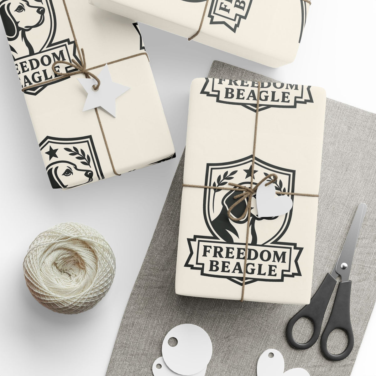 Freedom Beagle-Themed Wrapping Papers