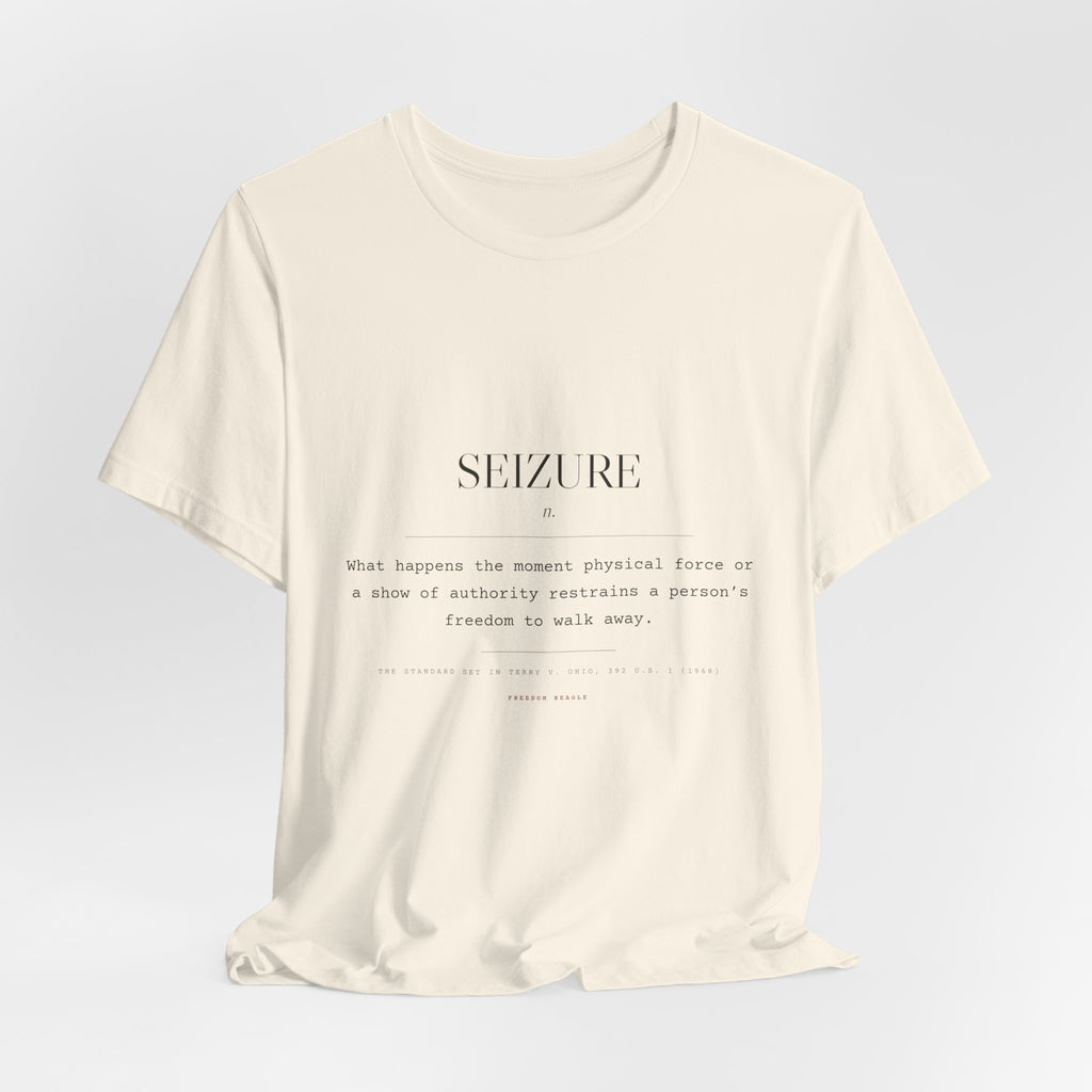 Seizure, n. — Terms of Art Tee (Natural)