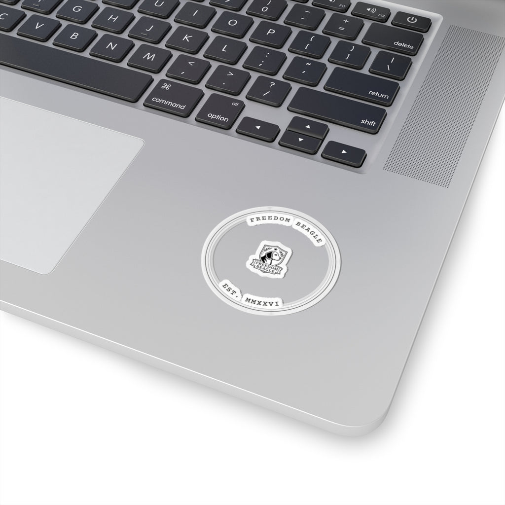 Freedom Beagle Seal — Kiss-Cut Sticker