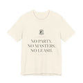 No Party. No Masters. No Leash. — Freedom Beagle Tee (Natural)