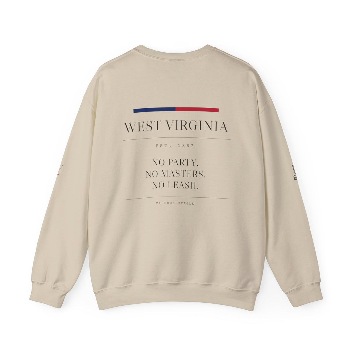 West Virginia — Freedom Beagle State Series Crewneck (Sand)