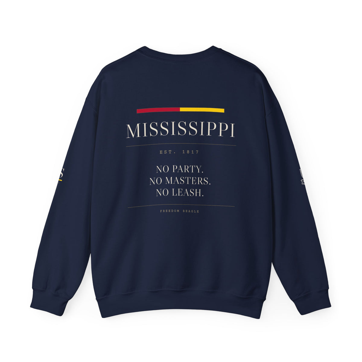 Mississippi — Freedom Beagle State Series Crewneck (Black)