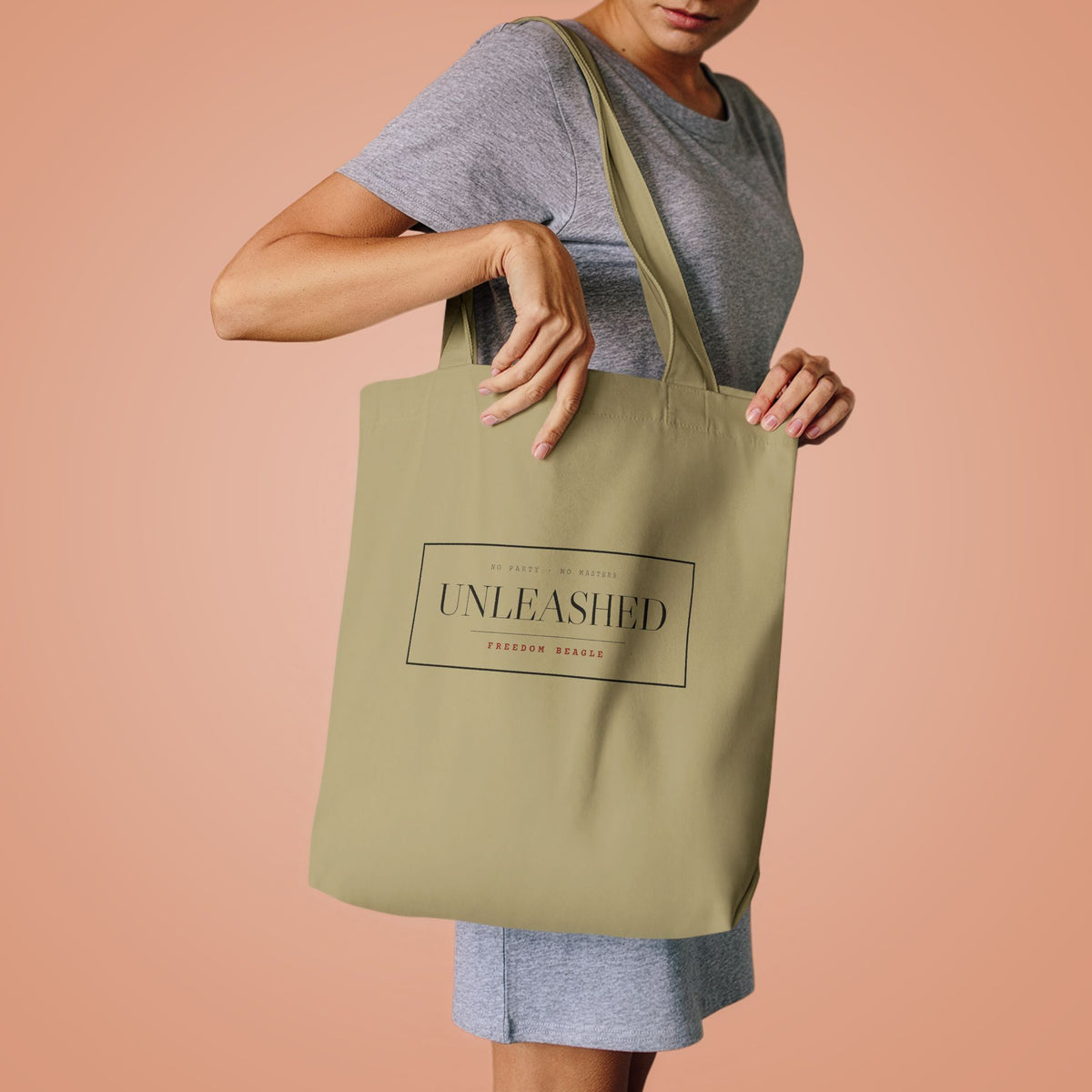 Unleashed — Stamp Tote (Bone)