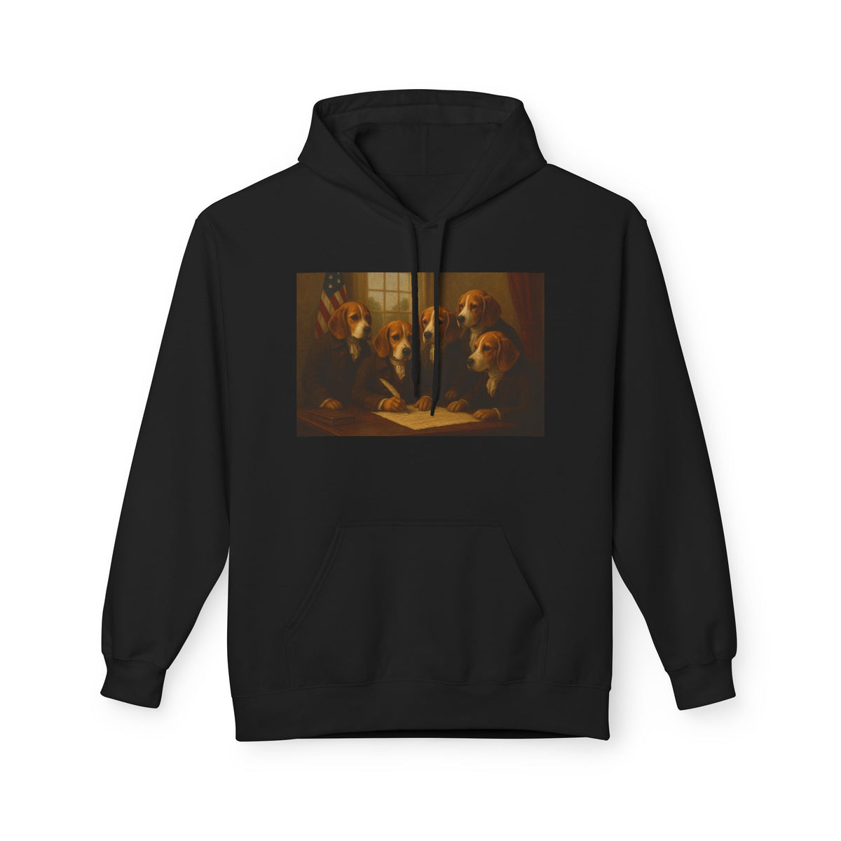 Hoodie - The Founding Beagle, Bill of Rights Design