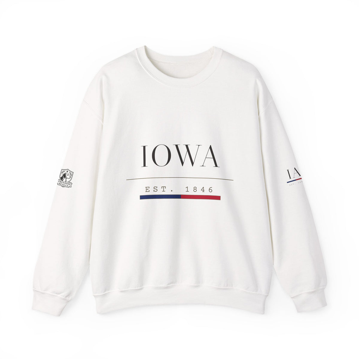 Iowa — Freedom Beagle State Series Crewneck (Sand)