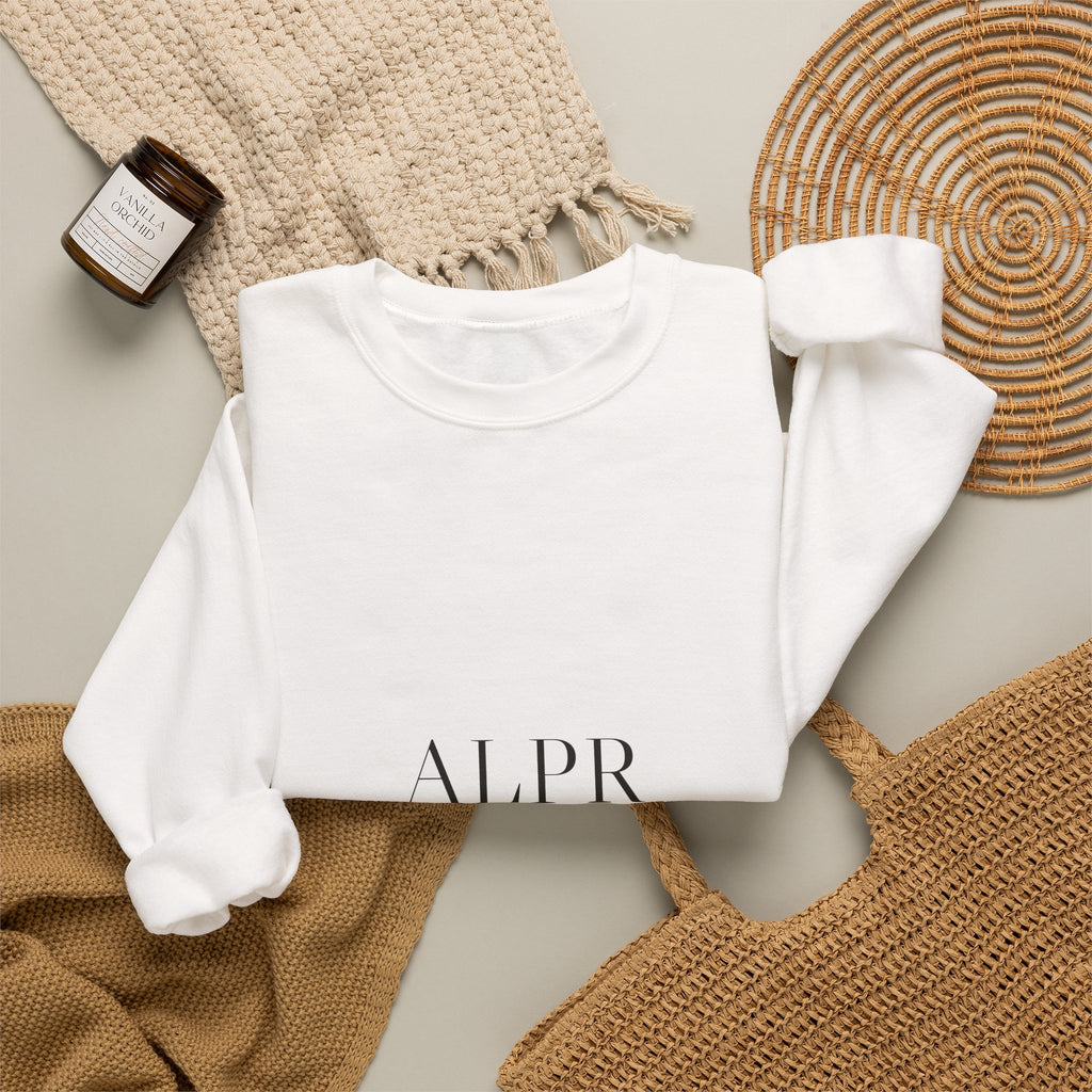ALPR Full Kit Crewneck — All Life Publicly Recorded (Sand)