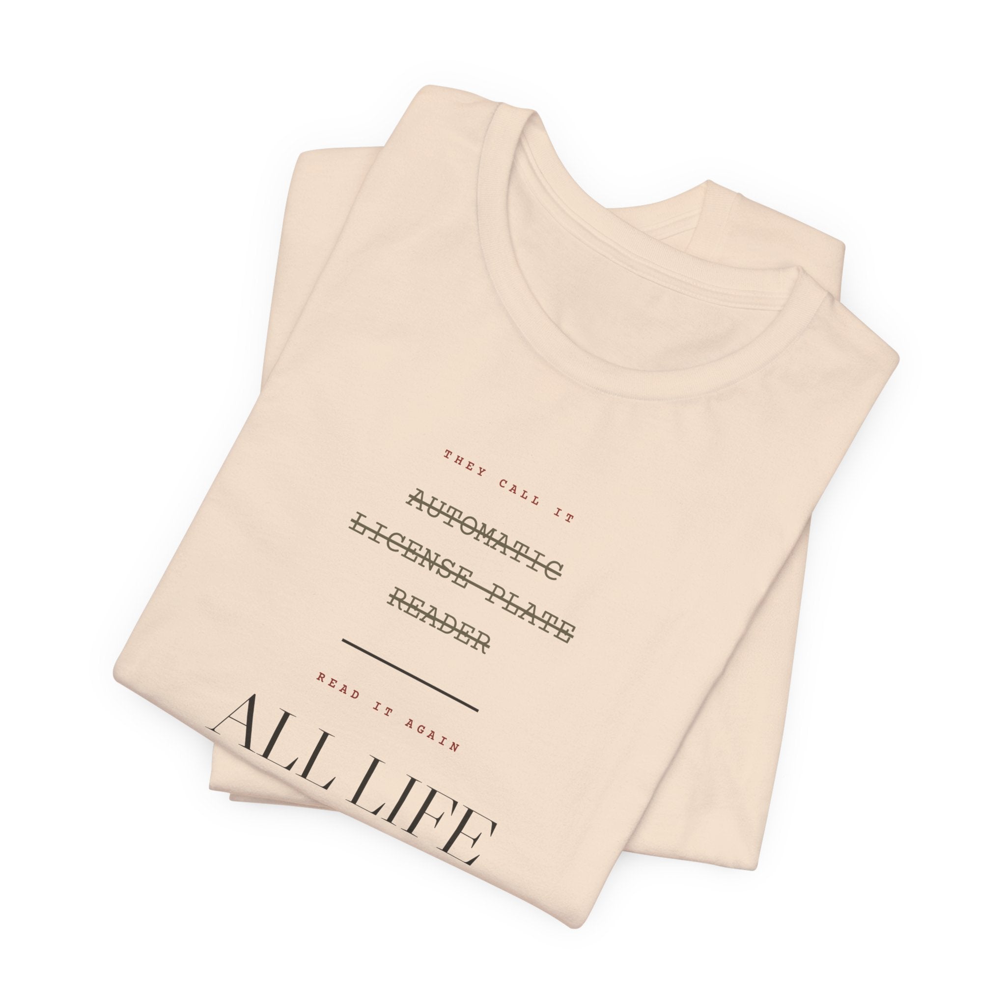 Read It Again — ALPR Tee (Natural)