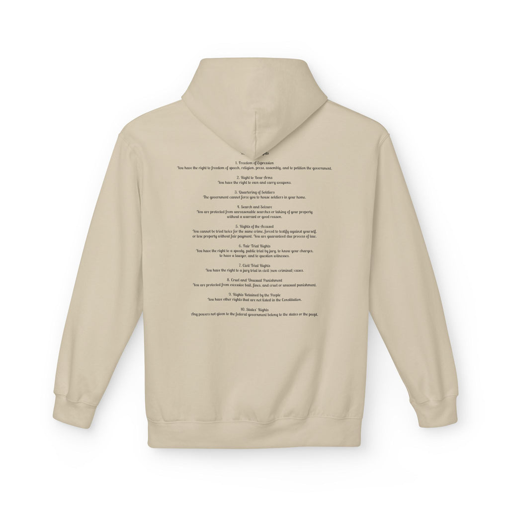 Hoodie - The Founding Beagle, Bill of Rights Design