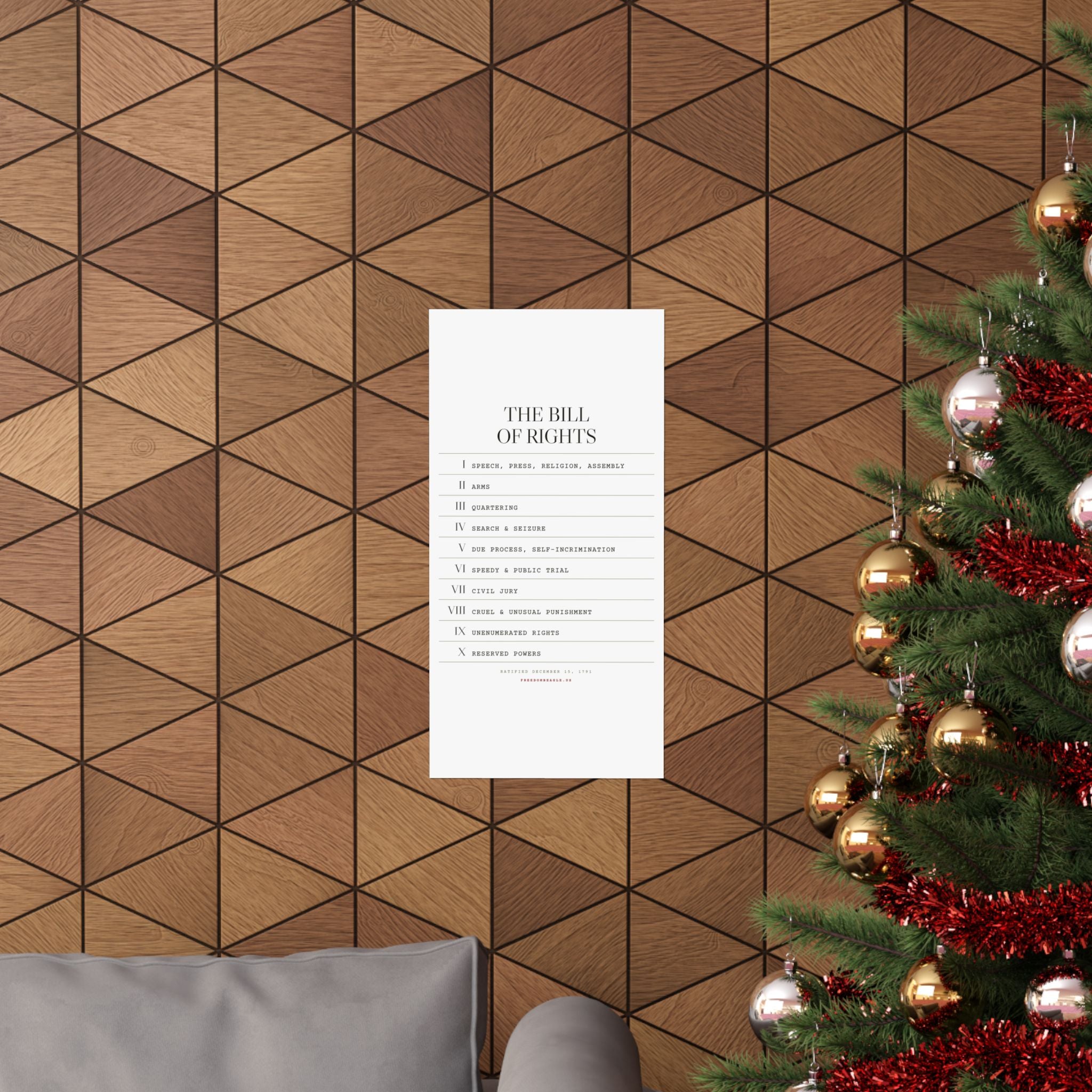 The Bill of Rights, I–X — Matte Poster
