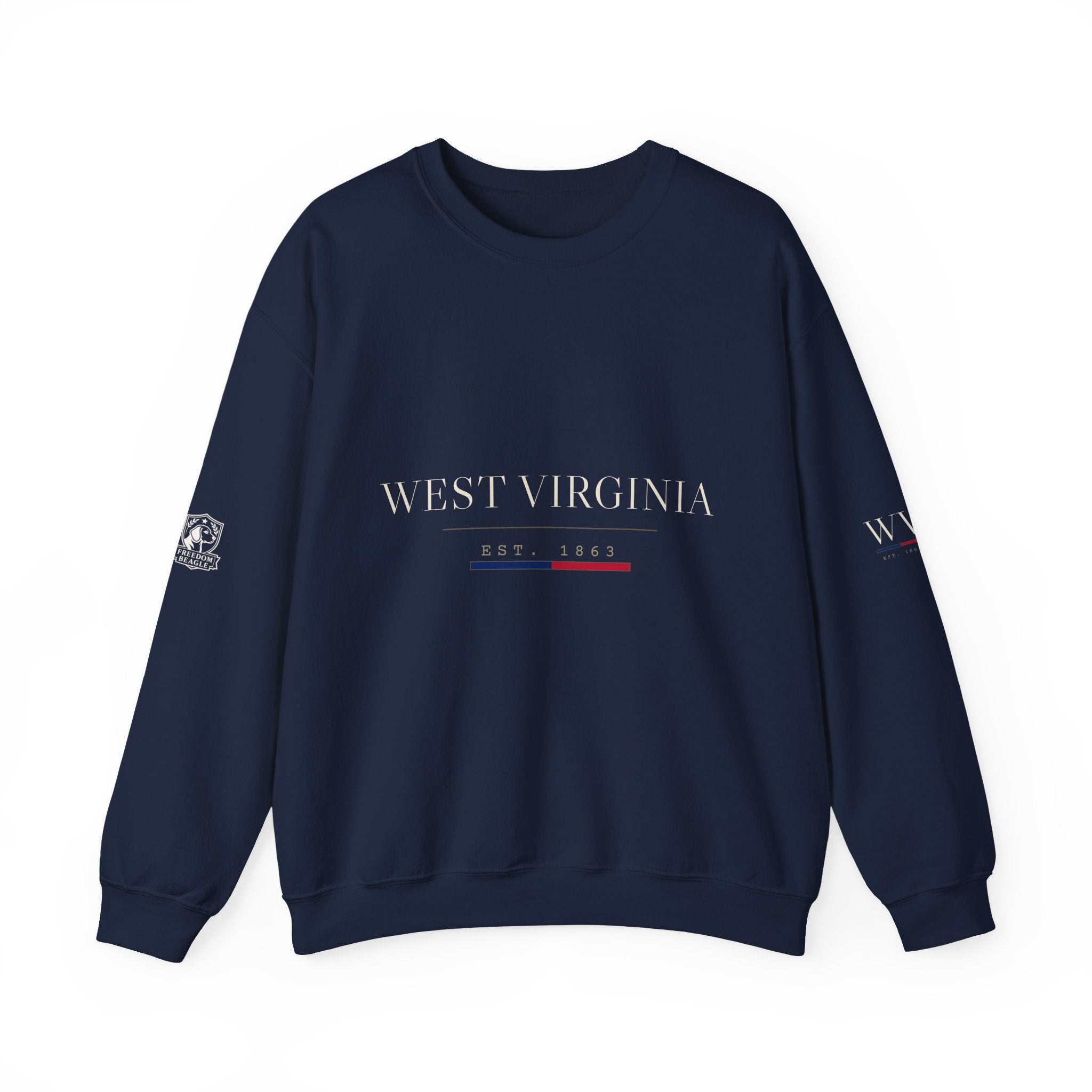 West Virginia — Freedom Beagle State Series Crewneck (Black)
