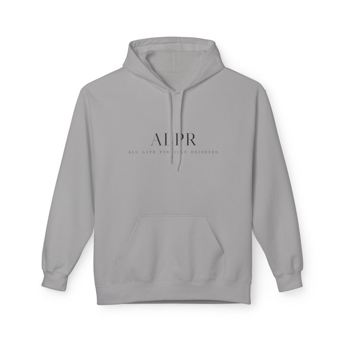ALPR — All Life Publicly Recorded Hoodie (Cement)