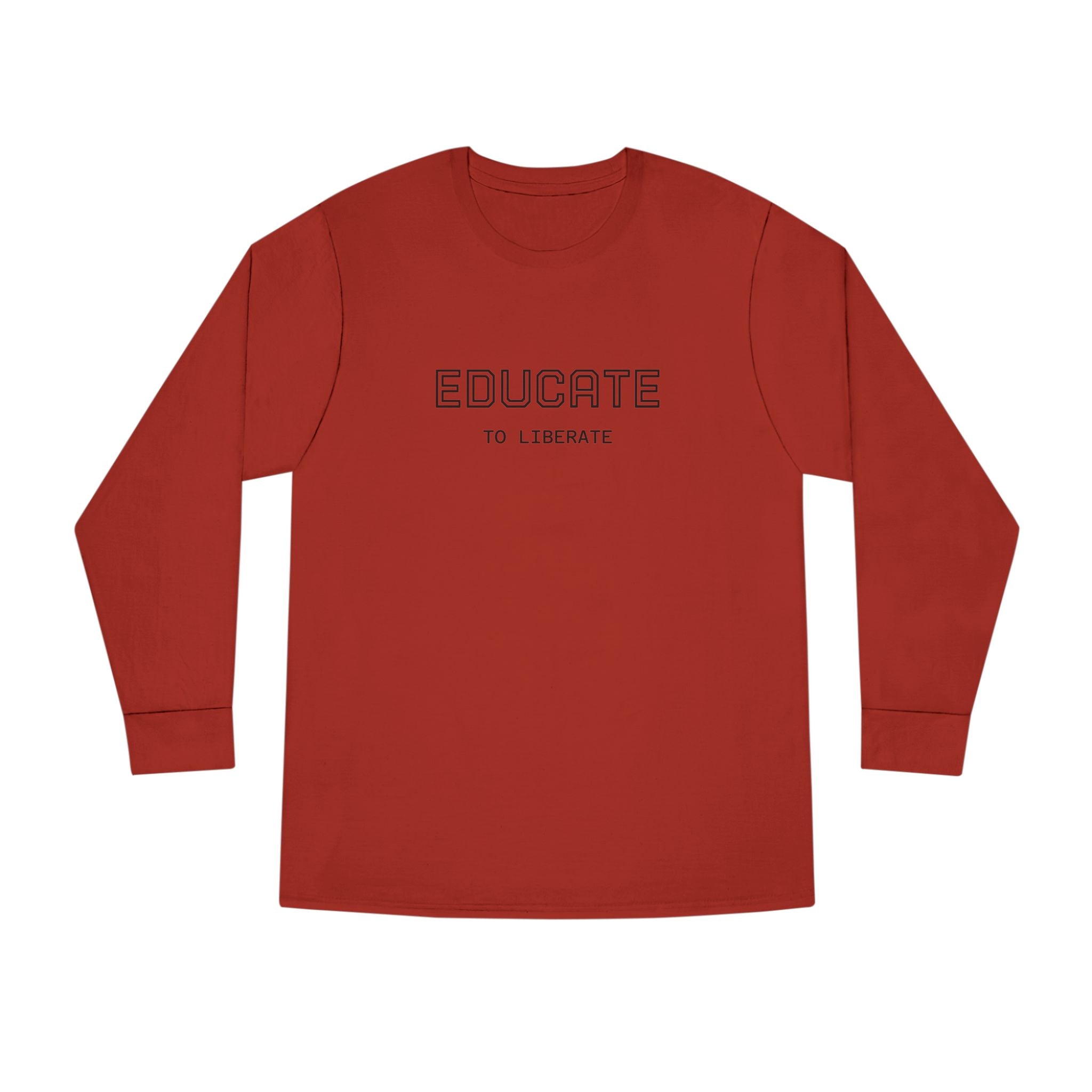 Long Sleeve Tee - Charlie Kirk, Educate to Liberate Design