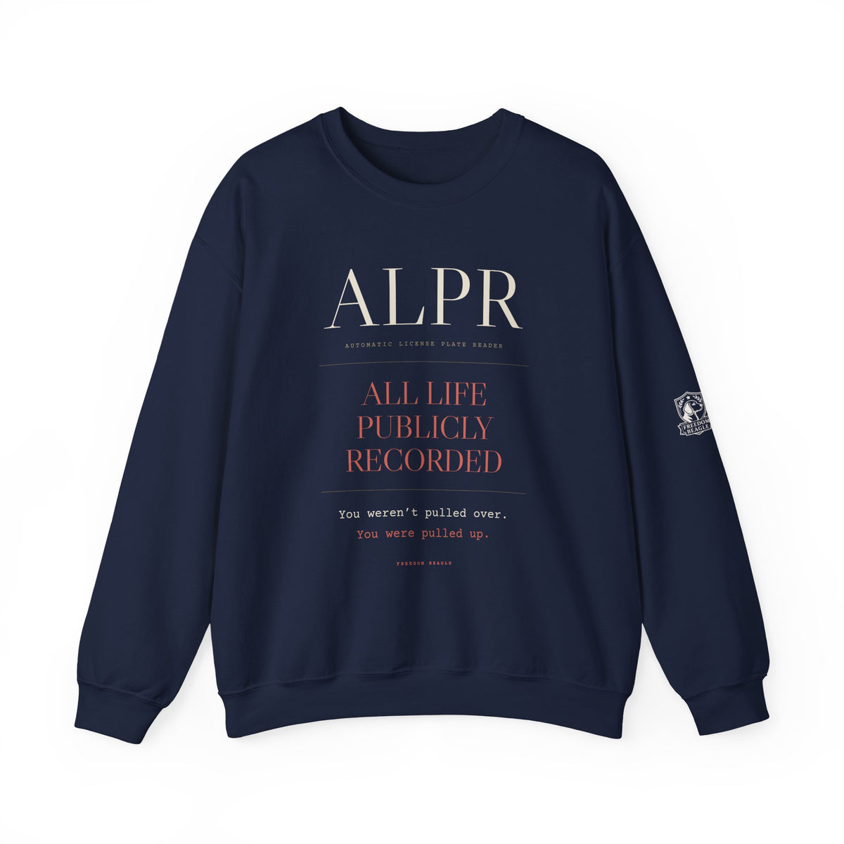ALPR — All Life Publicly Recorded Crewneck (Black)