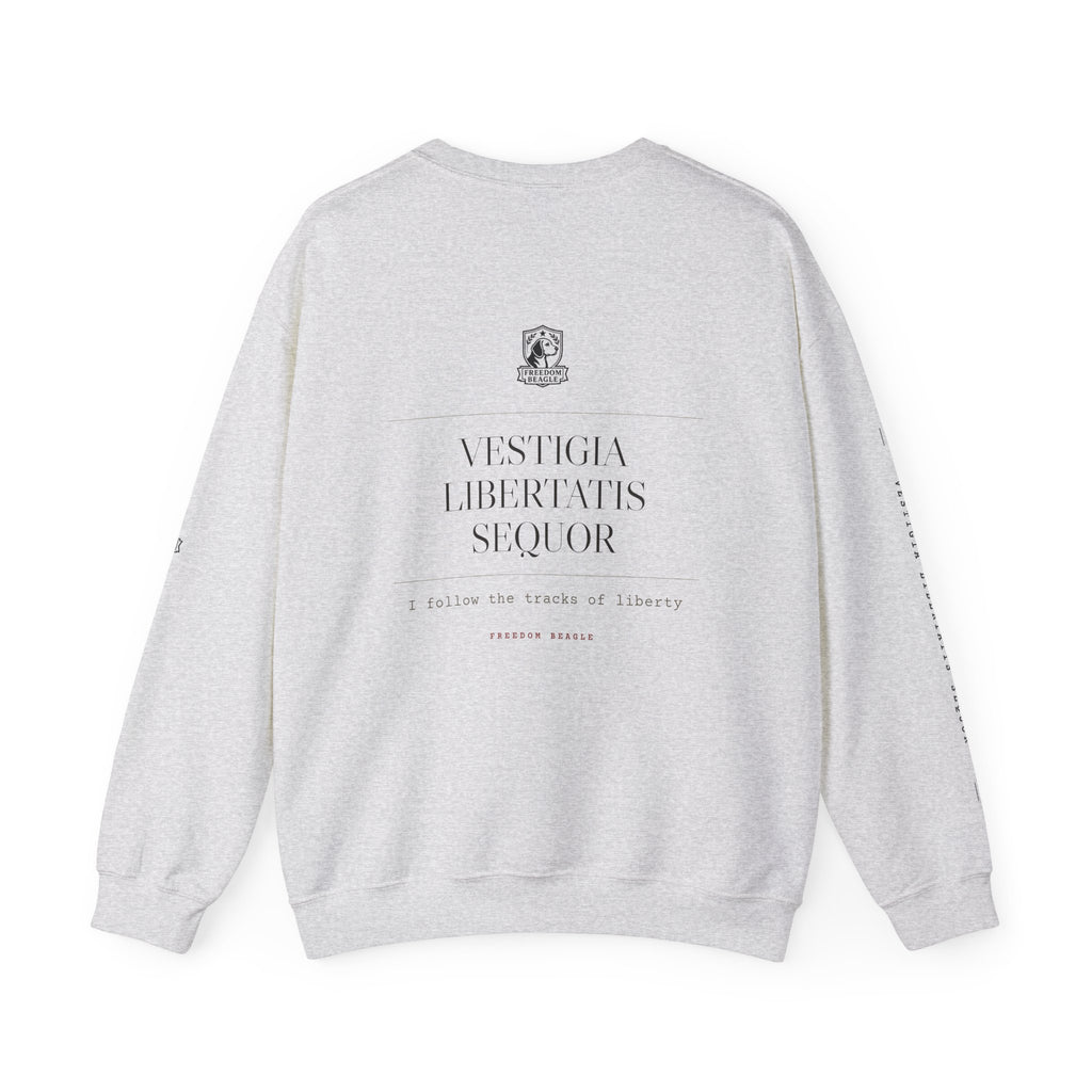 Vestigia Full Kit Crewneck — I Follow the Tracks of Liberty (Sand)