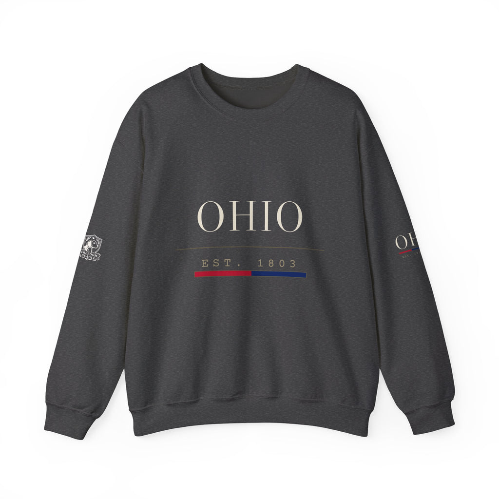 Ohio — Freedom Beagle State Series Crewneck (Black)