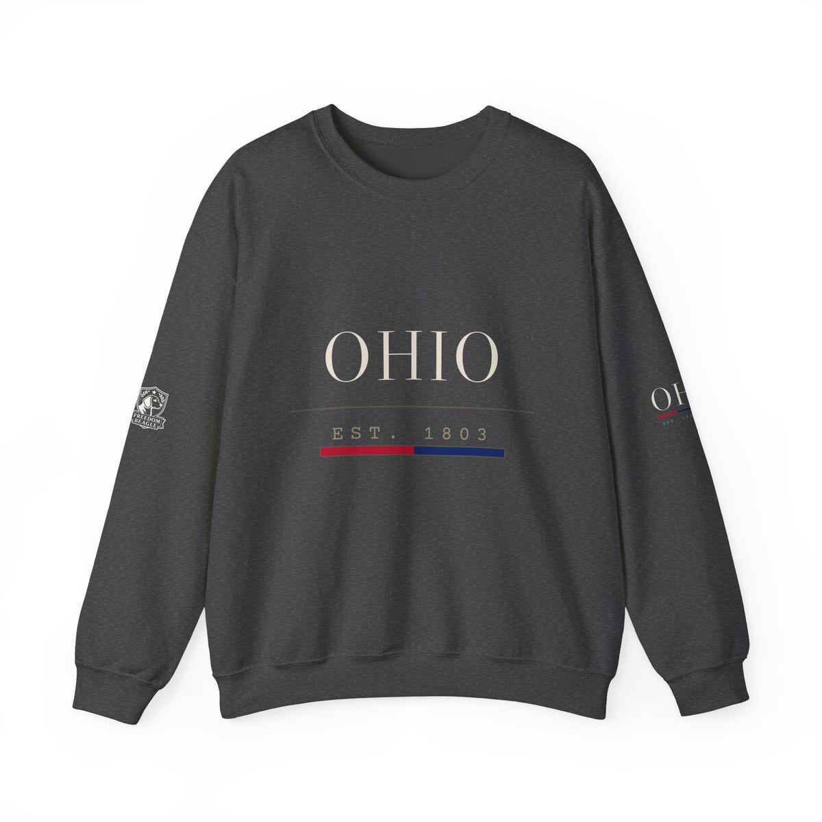 Ohio — Freedom Beagle State Series Crewneck (Black)