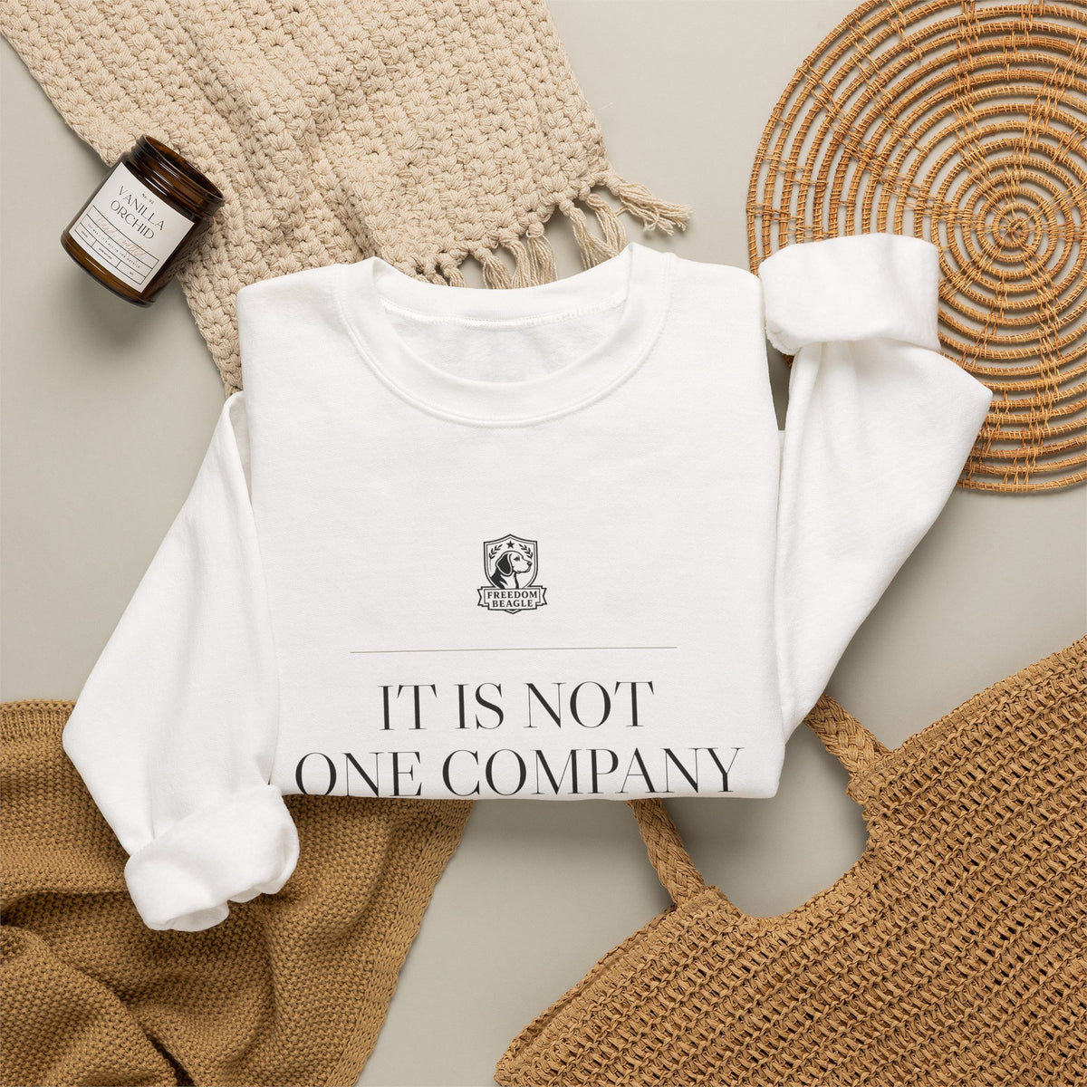 It Is Not One Company — ALPR Crewneck (Sand)