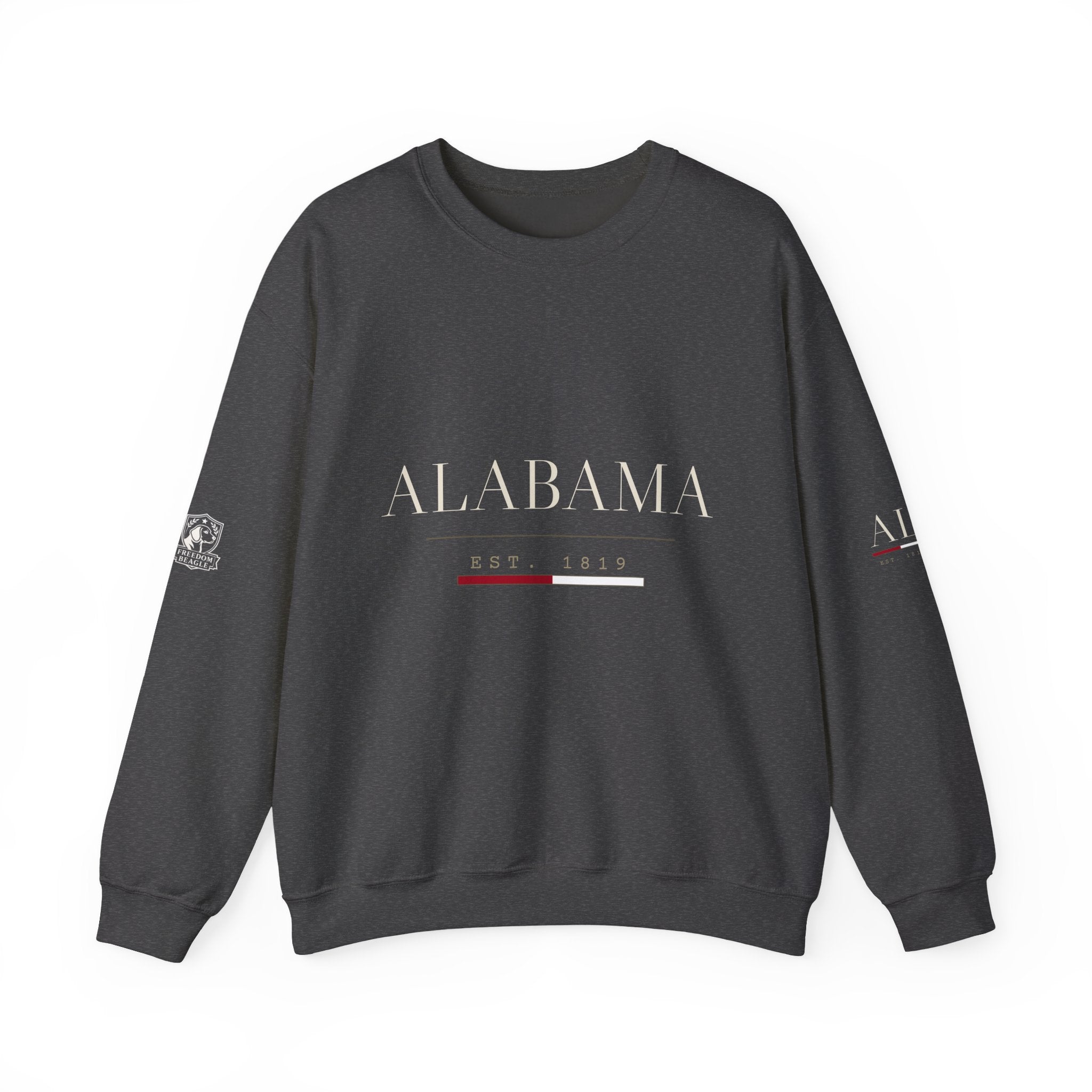 Alabama — Freedom Beagle State Series Crewneck (Black)