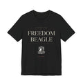 Freedom Beagle Masthead, Est. MMXXVI — Heritage Tee (Black)