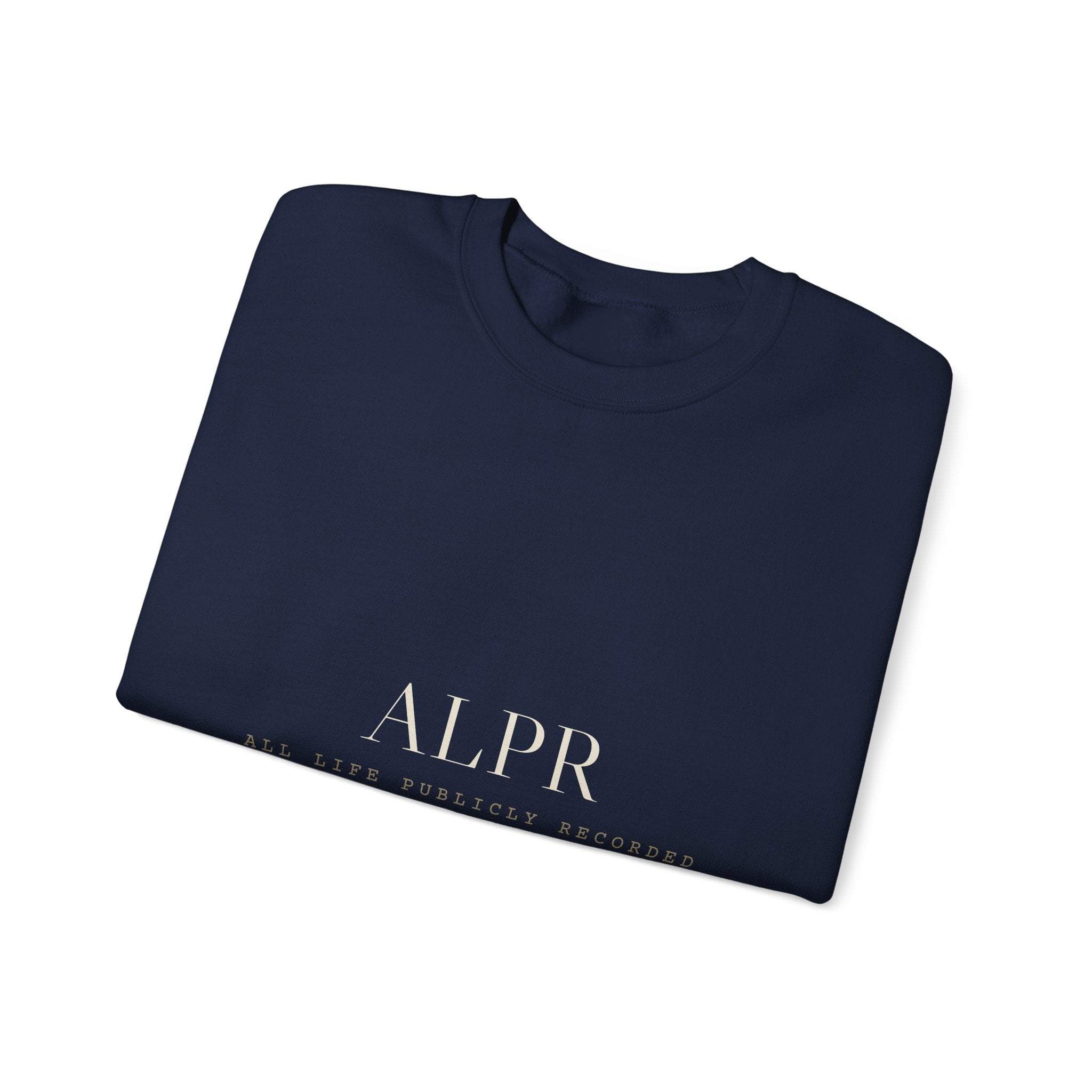 ALPR Full Kit Crewneck — All Life Publicly Recorded (Black)