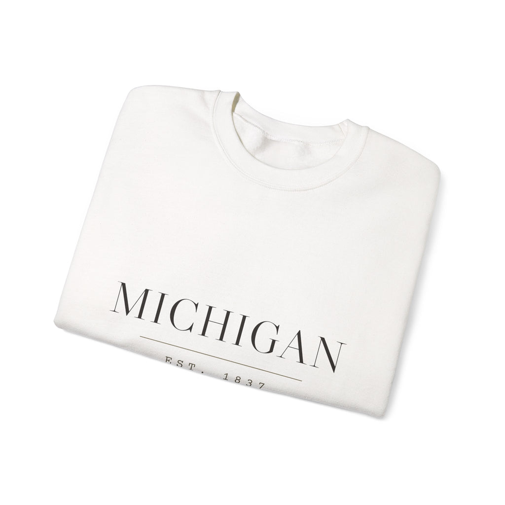 Michigan — Freedom Beagle State Series Crewneck (Sand)