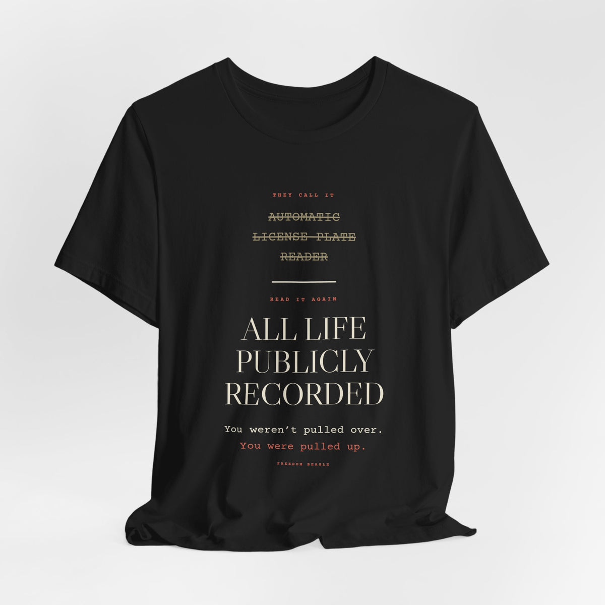 Read It Again — ALPR Tee (Black)