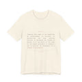 The First Amendment, In Full — Constitutional Text Tee (Natural)