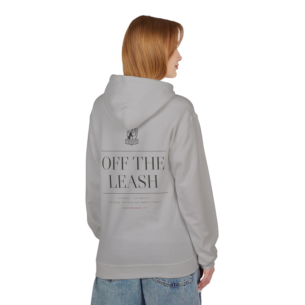 Off the Leash Hoodie — Full Back Print (Cement)