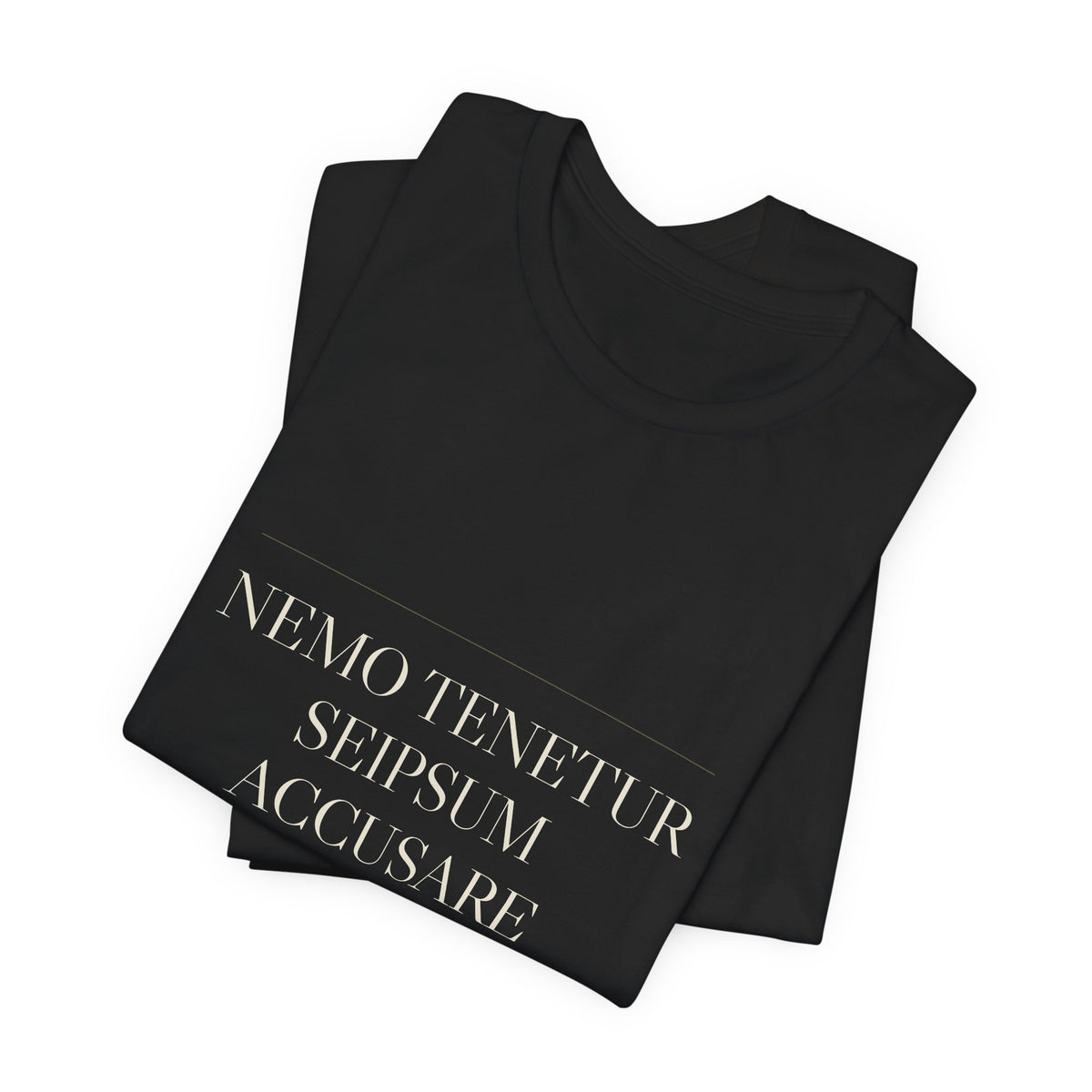 Nemo Tenetur Seipsum Accusare — Fifth Amendment Tee (Black)