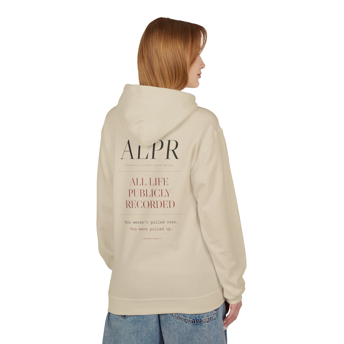 ALPR — All Life Publicly Recorded Hoodie (Cement)