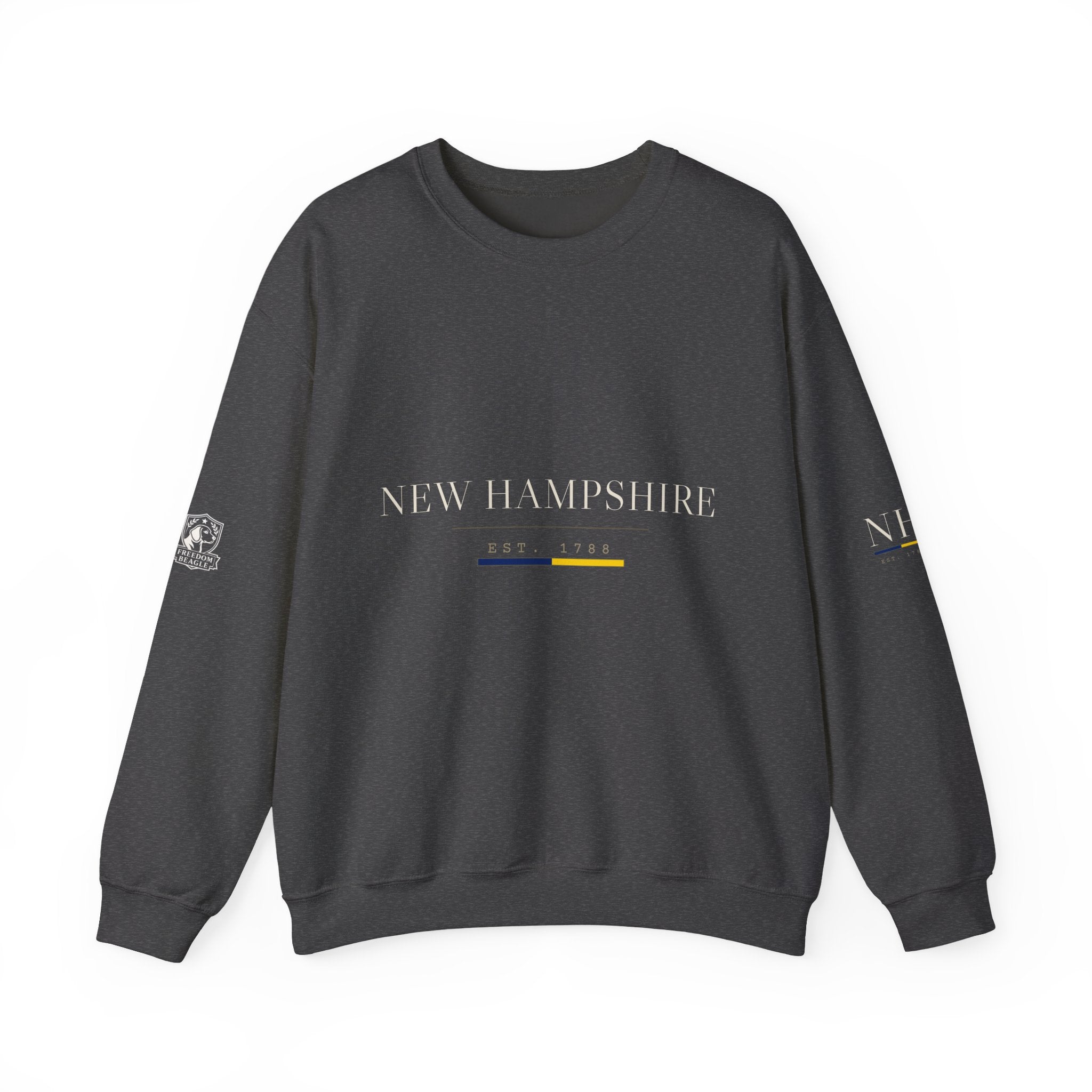New Hampshire — Freedom Beagle State Series Crewneck (Black)