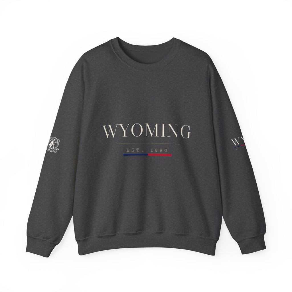 Wyoming — Freedom Beagle State Series Crewneck (Black)