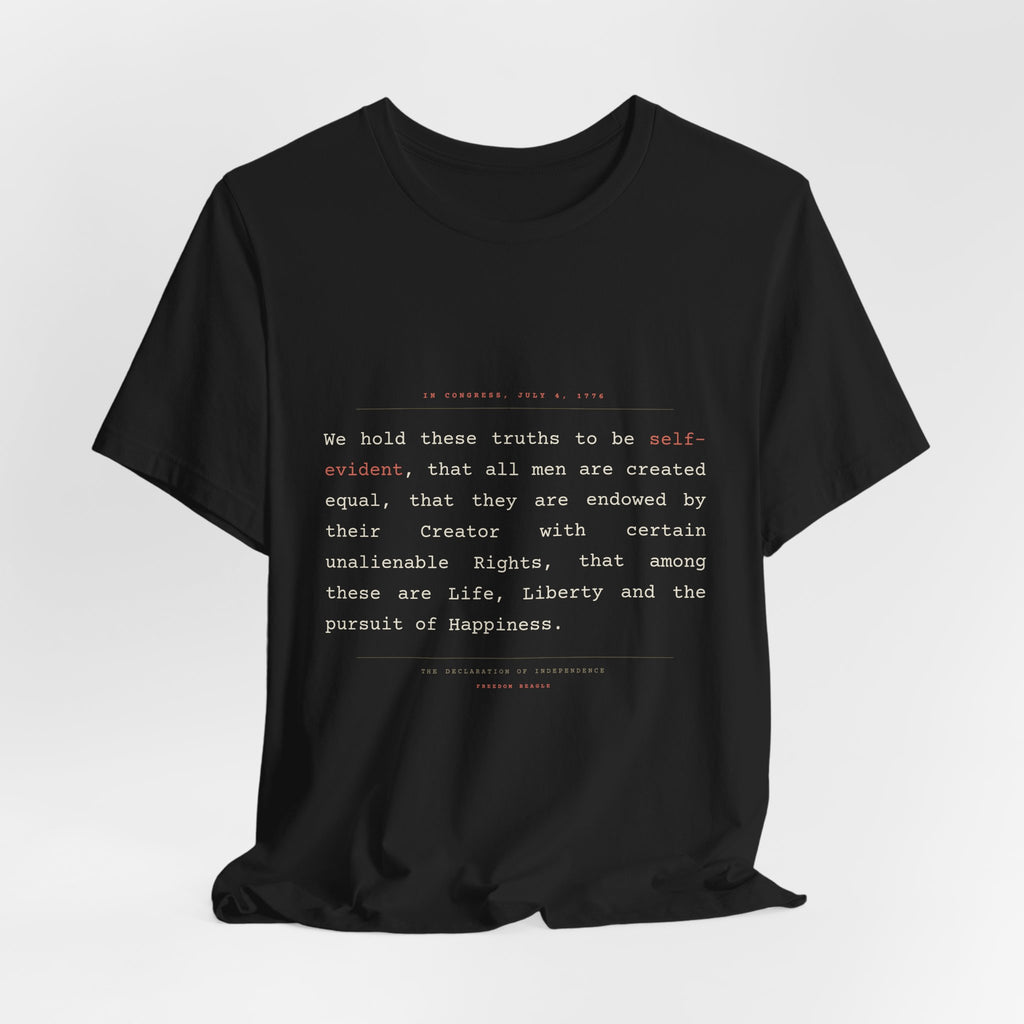 We Hold These Truths — Declaration of Independence Tee (Black)