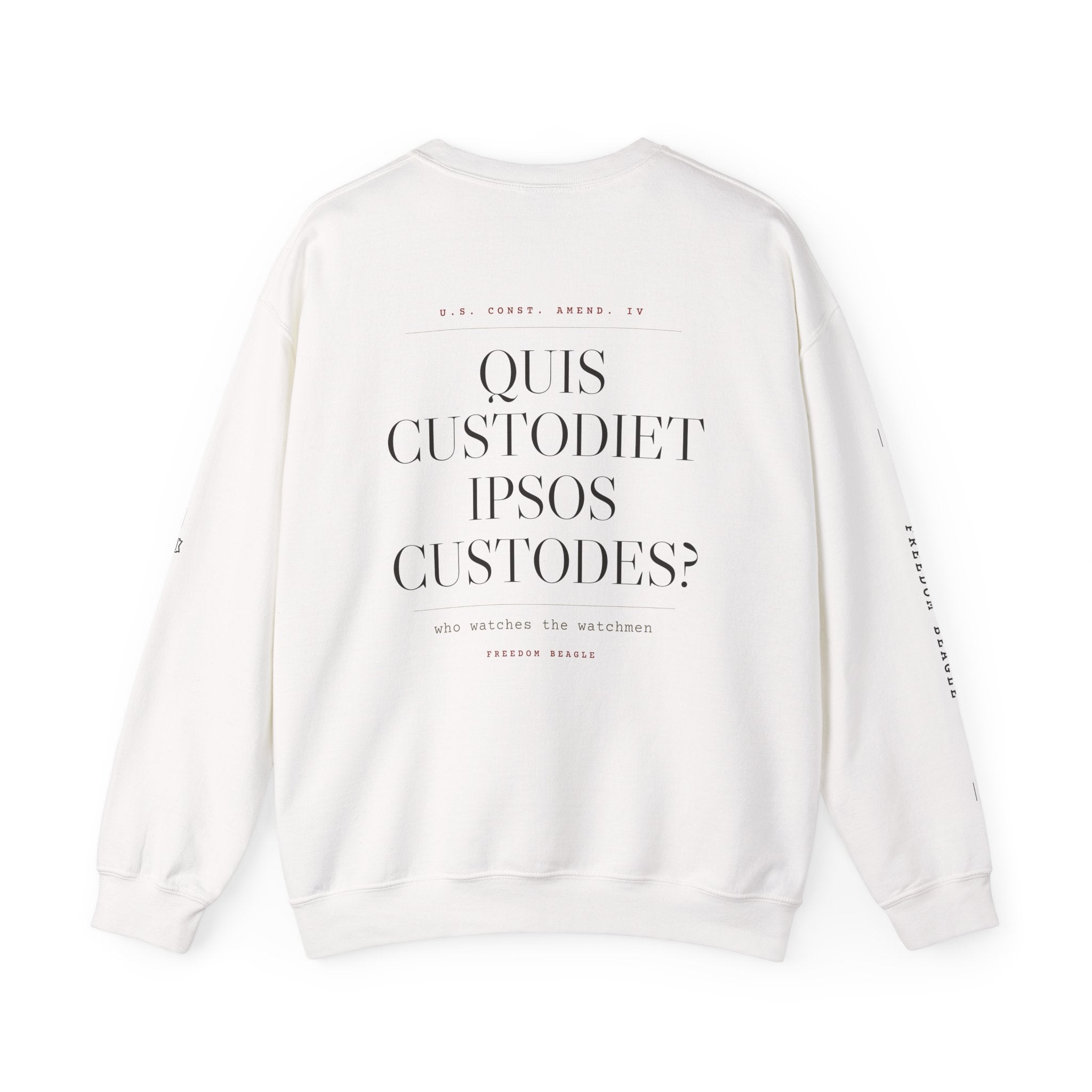 Quis Custodiet Full Kit Crewneck — Who Watches the Watchmen (Sand)