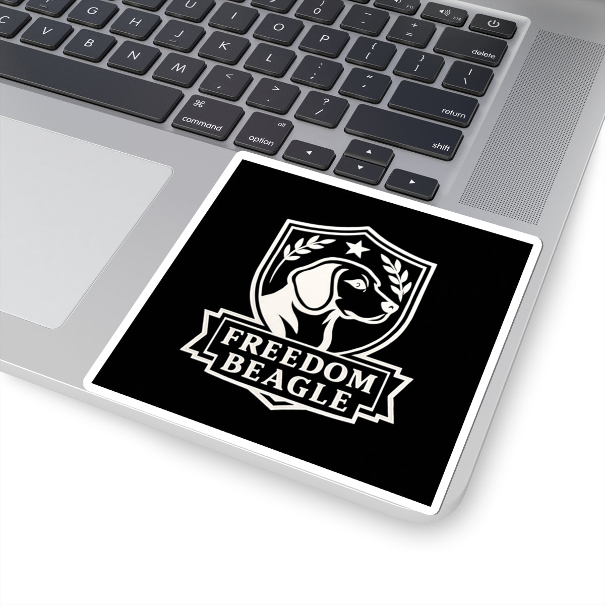 Freedom Beagle Kiss-Cut Stickers - Stylish Laptop Decor, Pet Lover Gifts, Dog Mom Stickers, Customizable Dog Stickers, Freedom Beagle Art