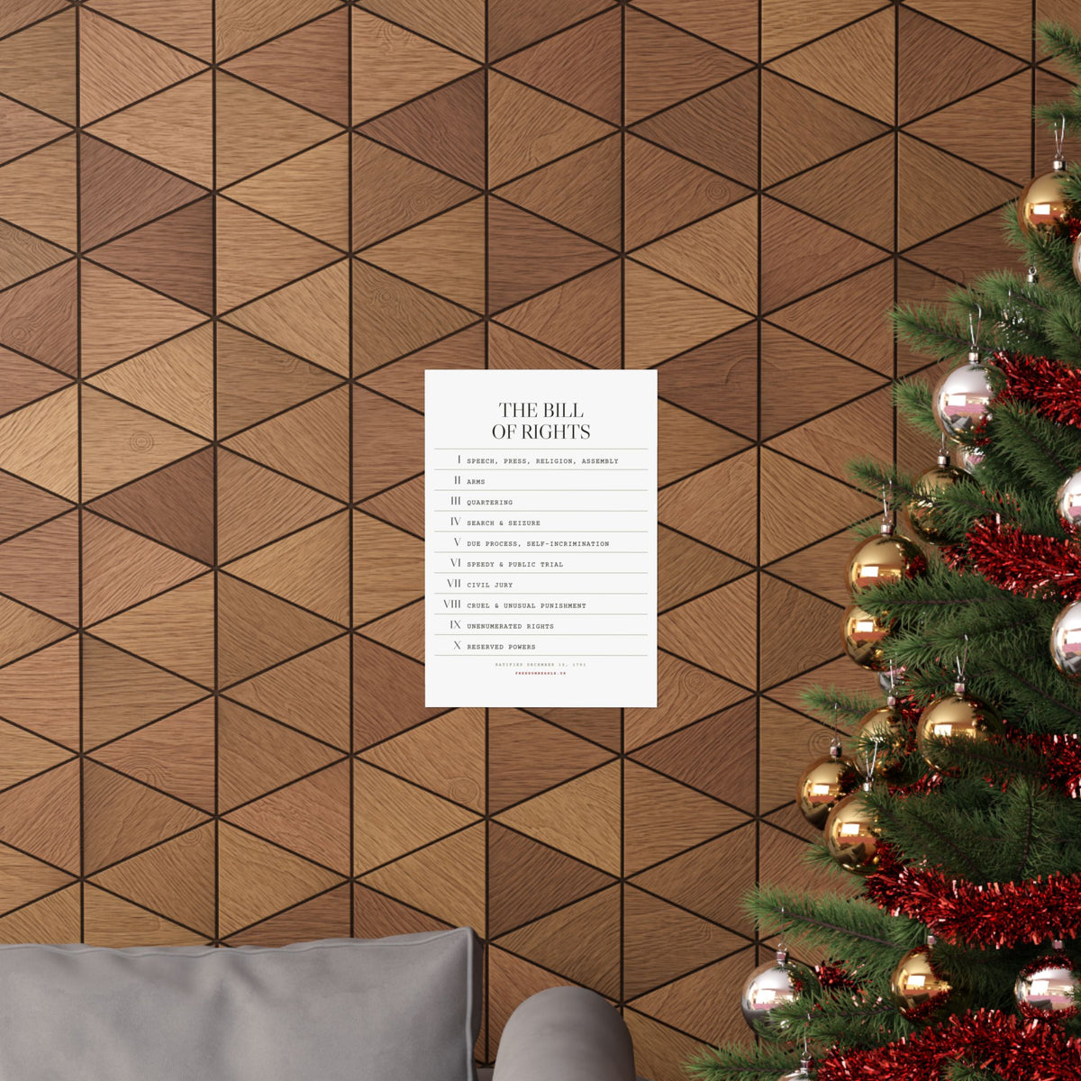 The Bill of Rights, I–X — Matte Poster