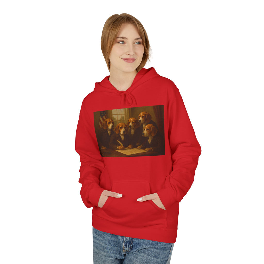 Hoodie - The Founding Beagle, Bill of Rights Design