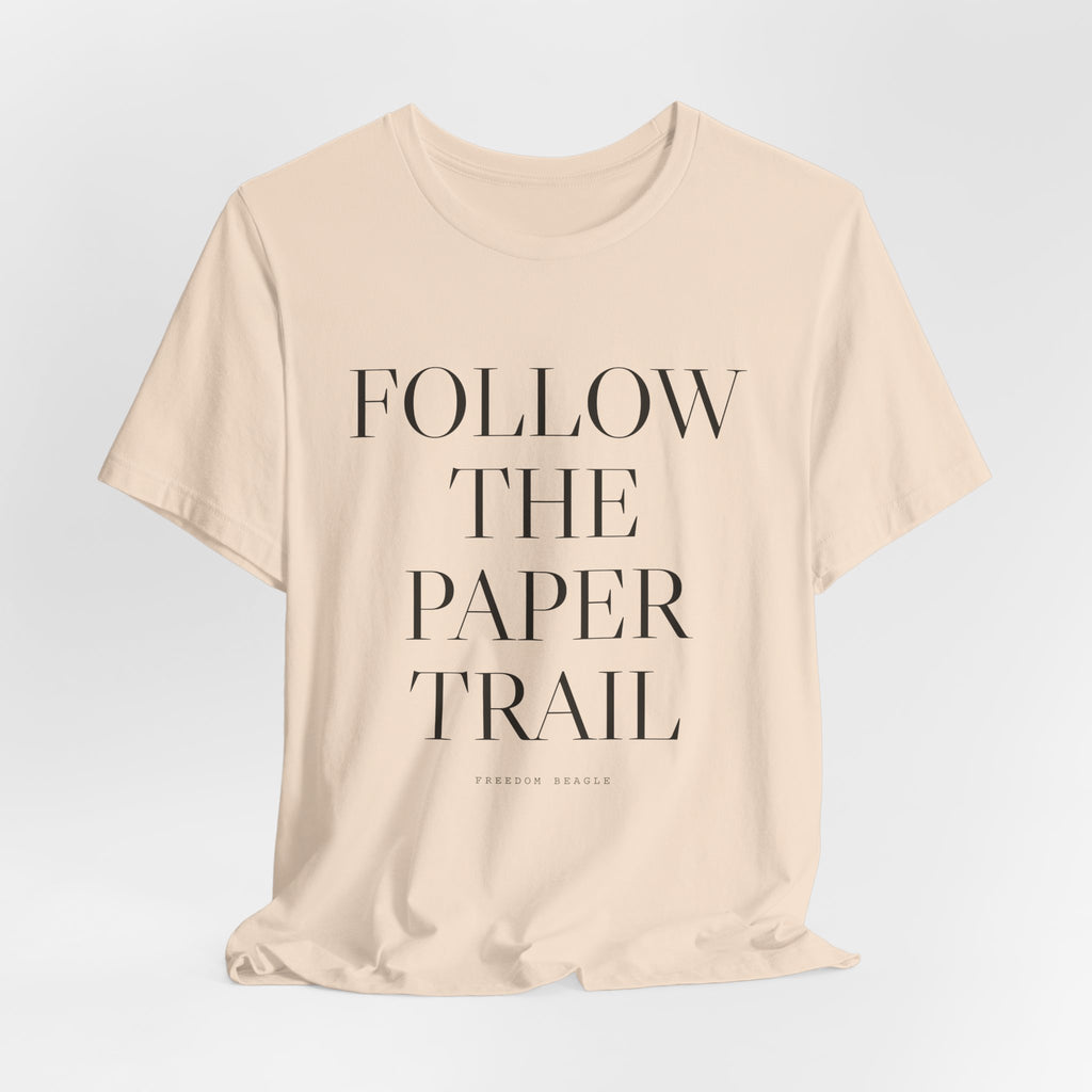 Follow the Paper Trail — Tee (Natural)