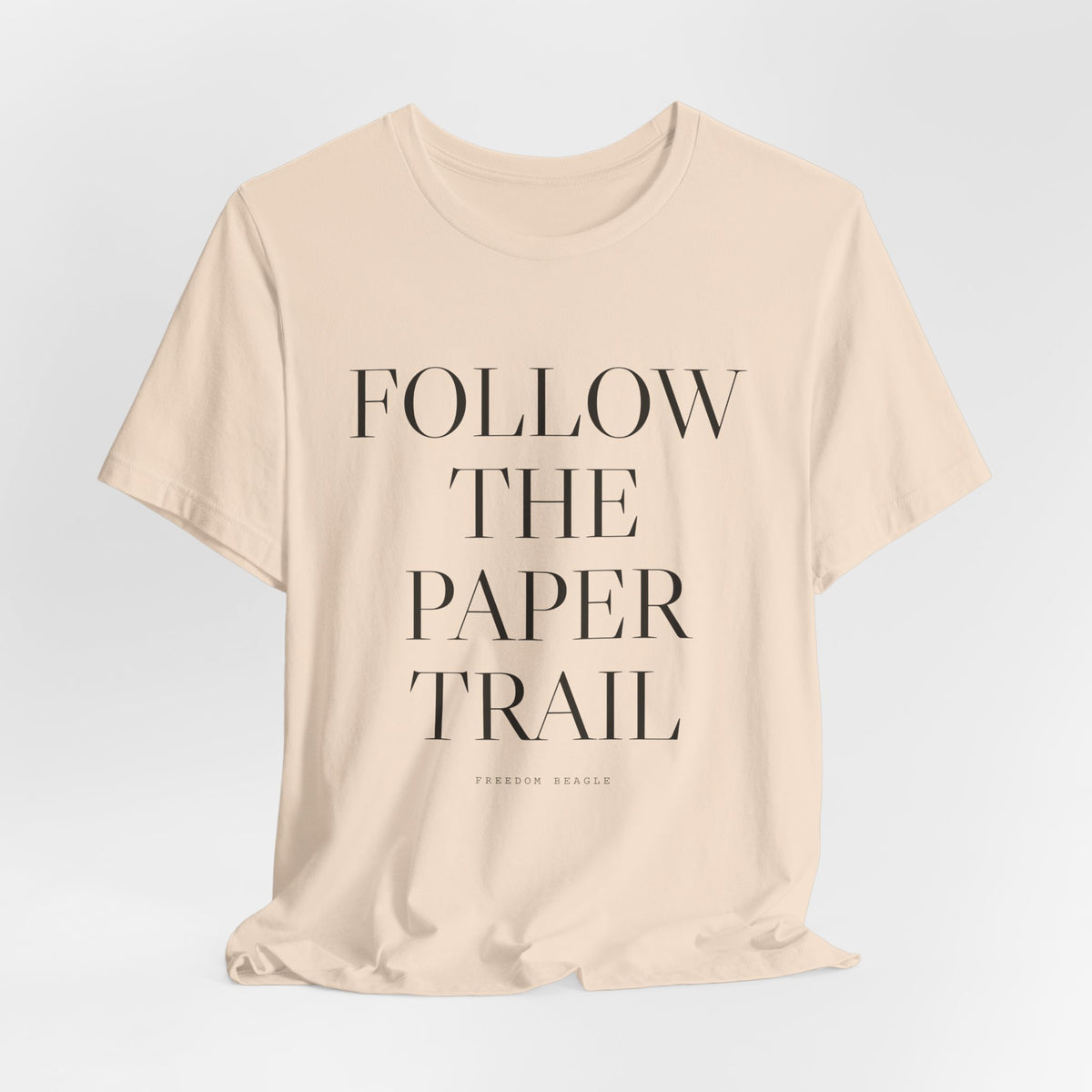 Follow the Paper Trail — Tee (Natural)