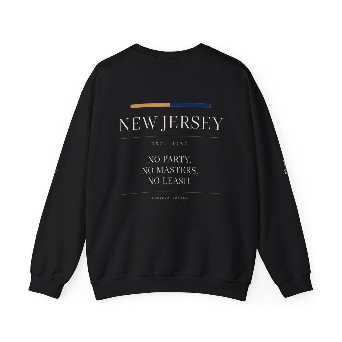 New Jersey — Freedom Beagle State Series Crewneck (Black)