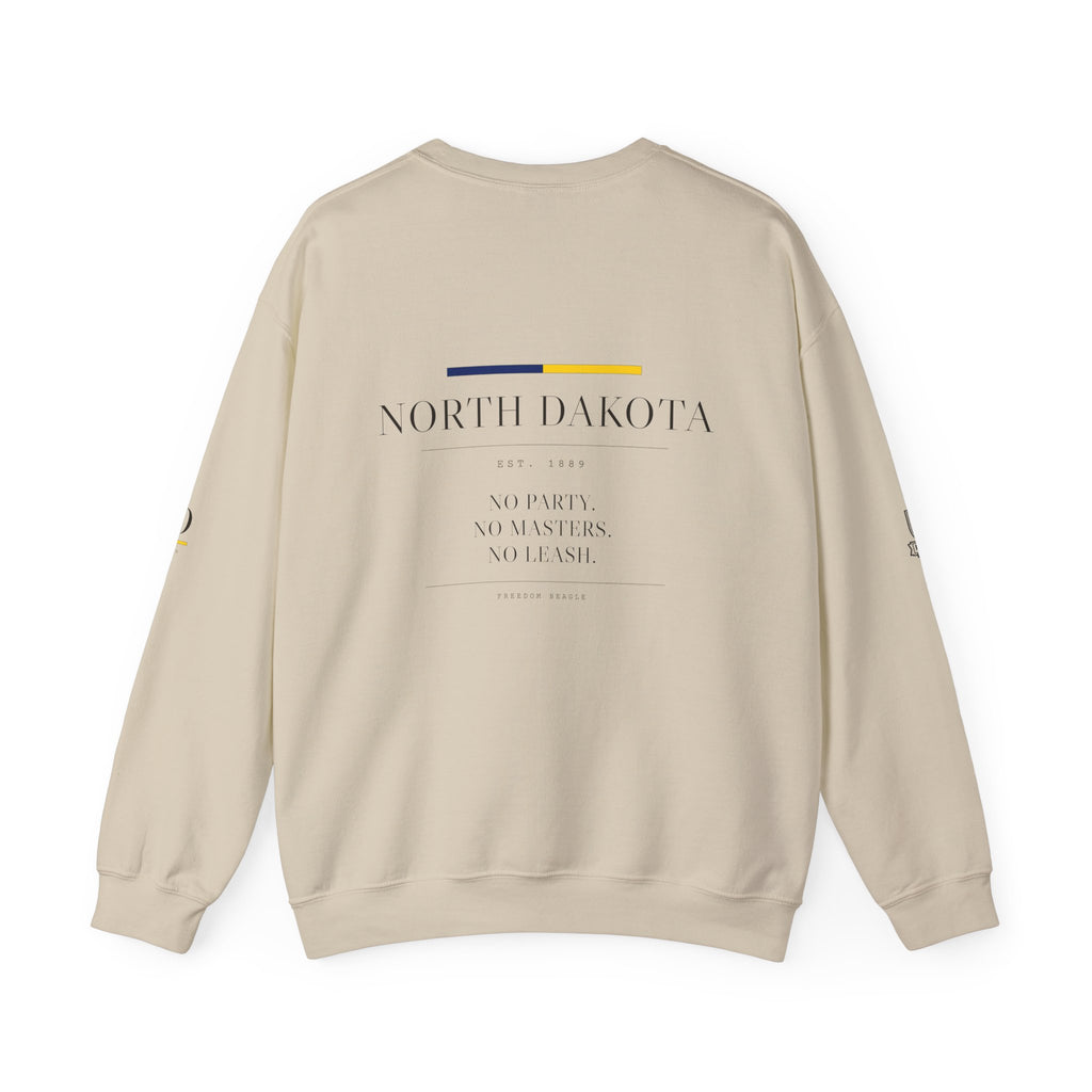 North Dakota — Freedom Beagle State Series Crewneck (Sand)