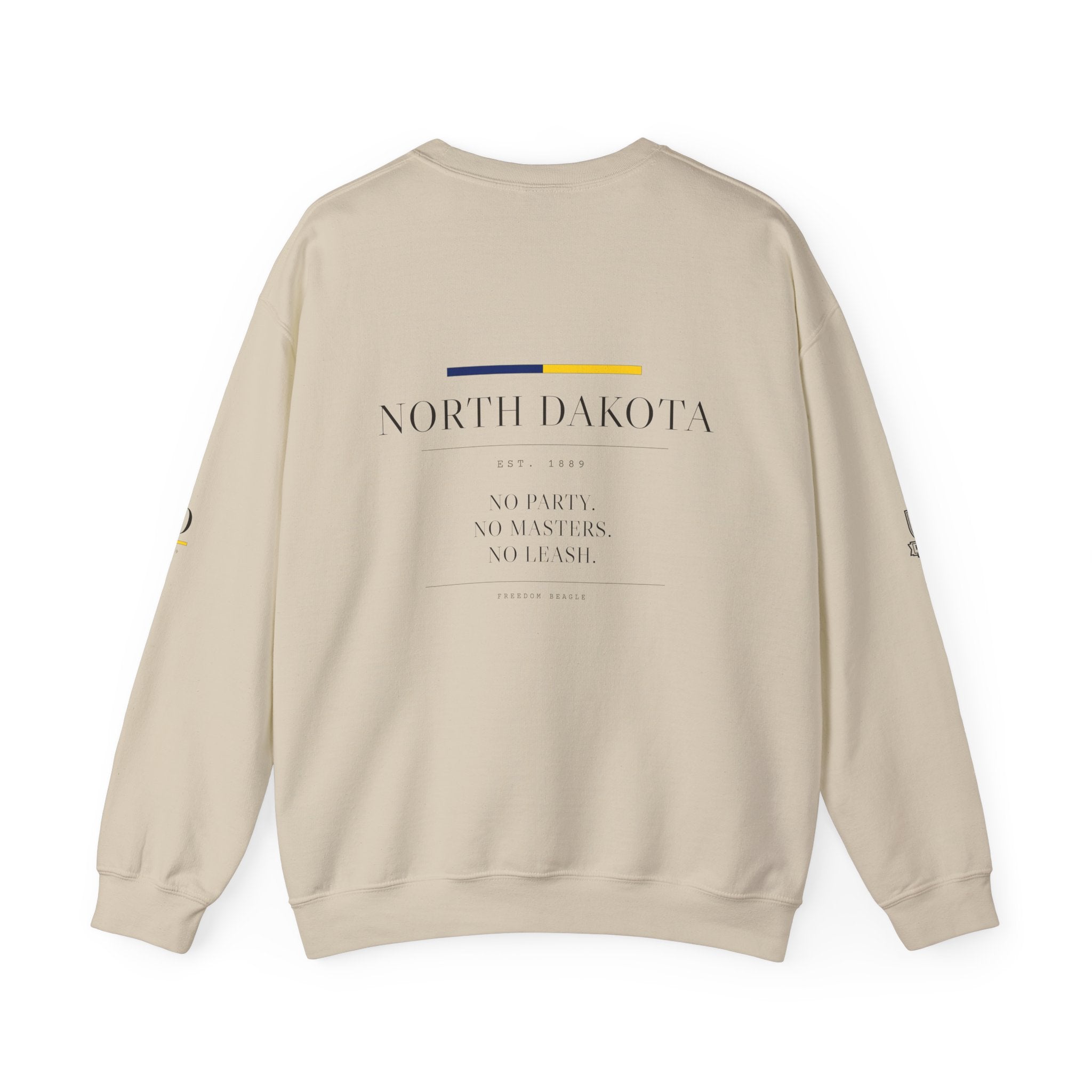 North Dakota — Freedom Beagle State Series Crewneck (Sand)