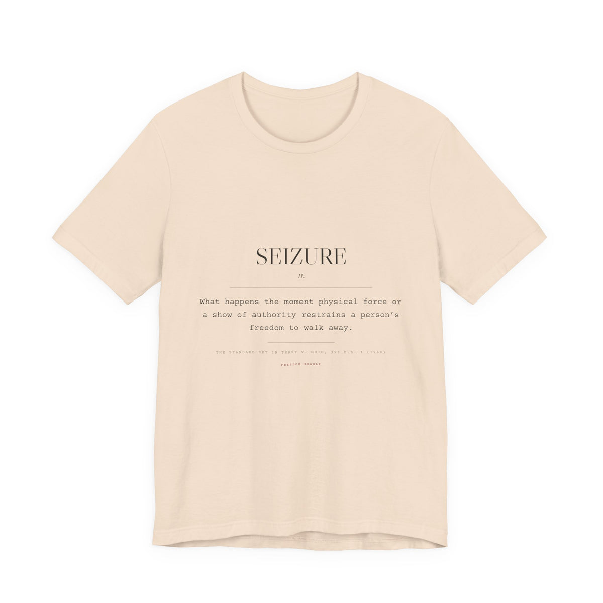 Seizure, n. — Terms of Art Tee (Natural)